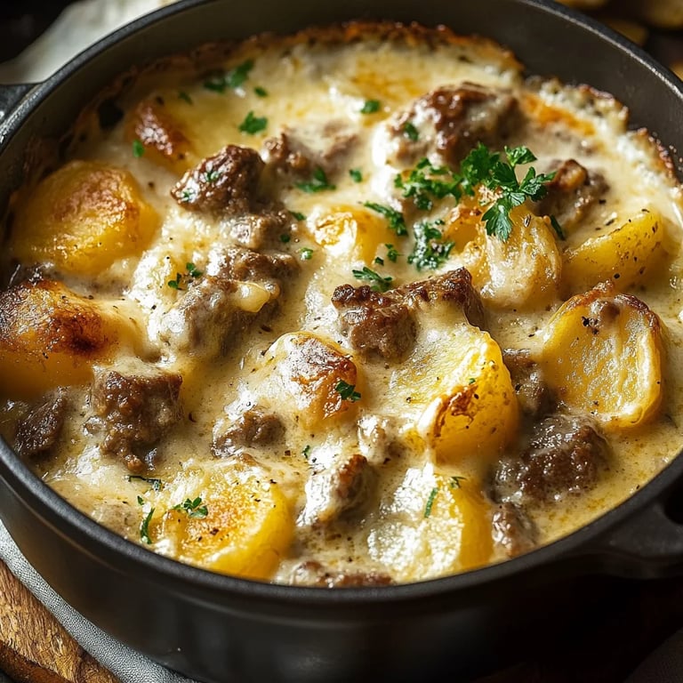 Creamy One-Pot Beef and Potato Casserole: An Incredible Ultimate Recipe