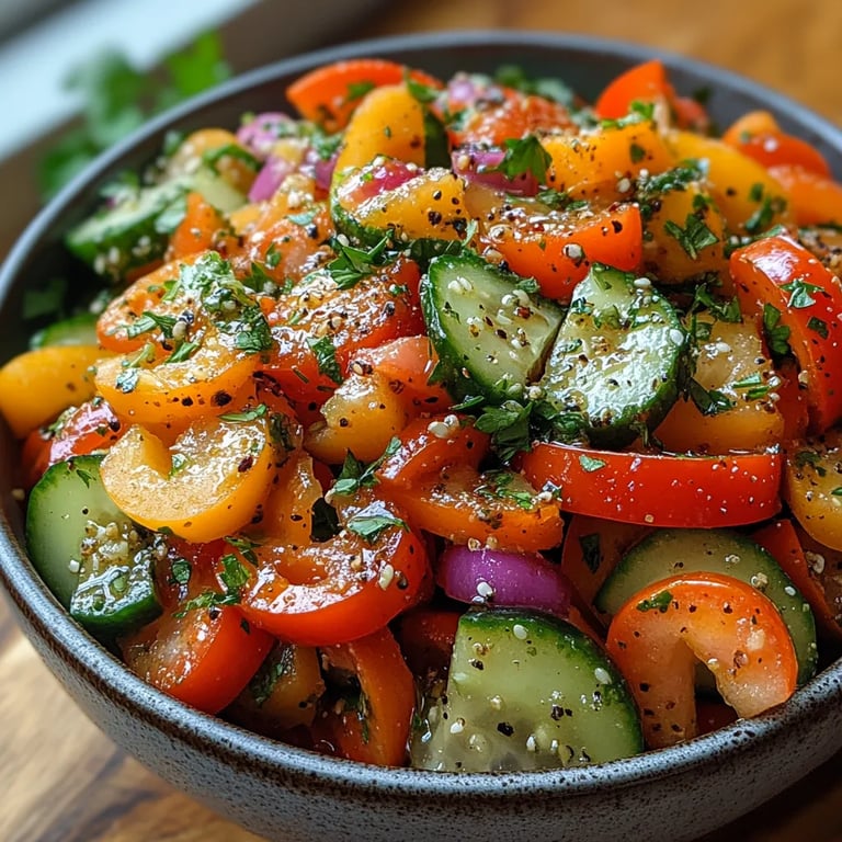 Gurken-Paprika-Salat: Ein Unglaubliches Ultimatives Rezept mit 5 Zutaten