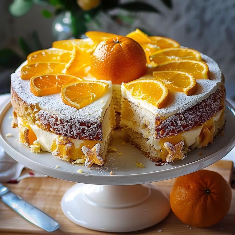 Spekulatius - Käsesahnetorte mit Orange
