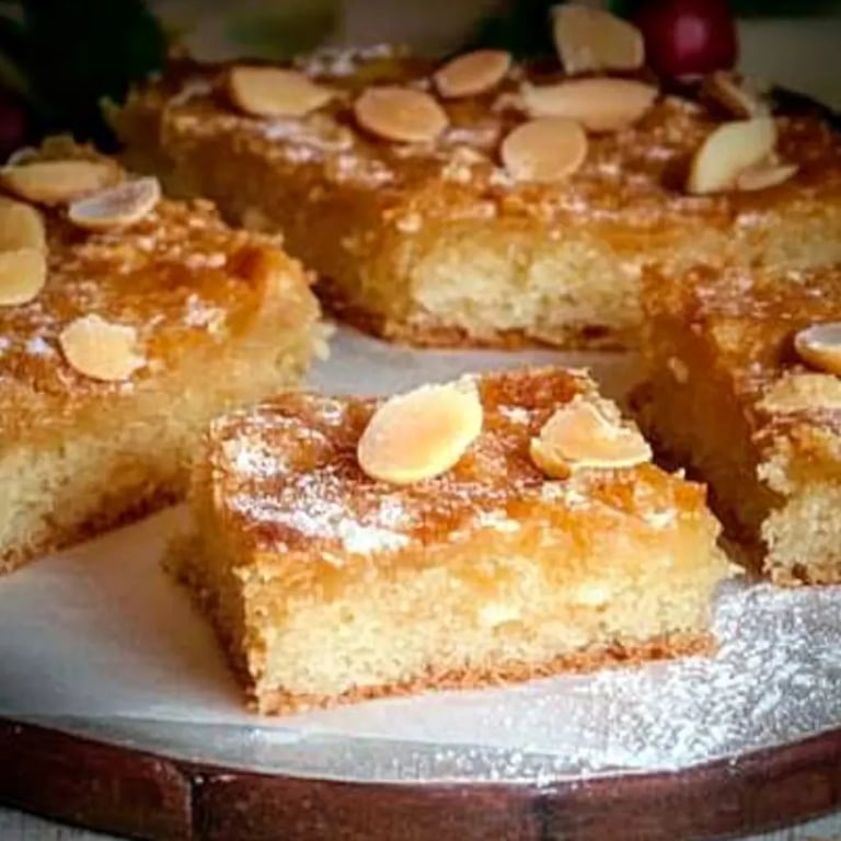Blitzkuchen vom Blech mit Mandeln