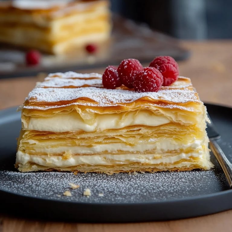 Hausgemachte Millefeuille
