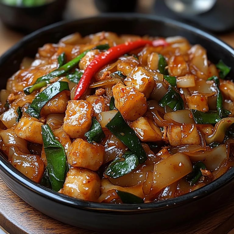 Fideos Borrachos Tailandeses con Sabor Callejero: Una Increíble Receta Última