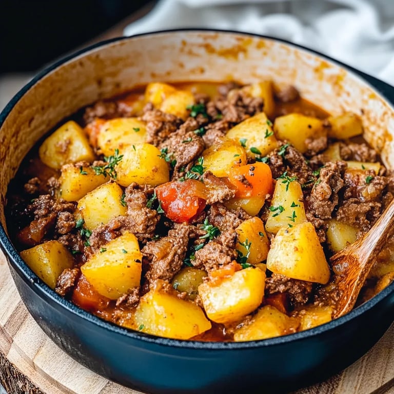 Kartoffelpfanne mit Hackfleisch