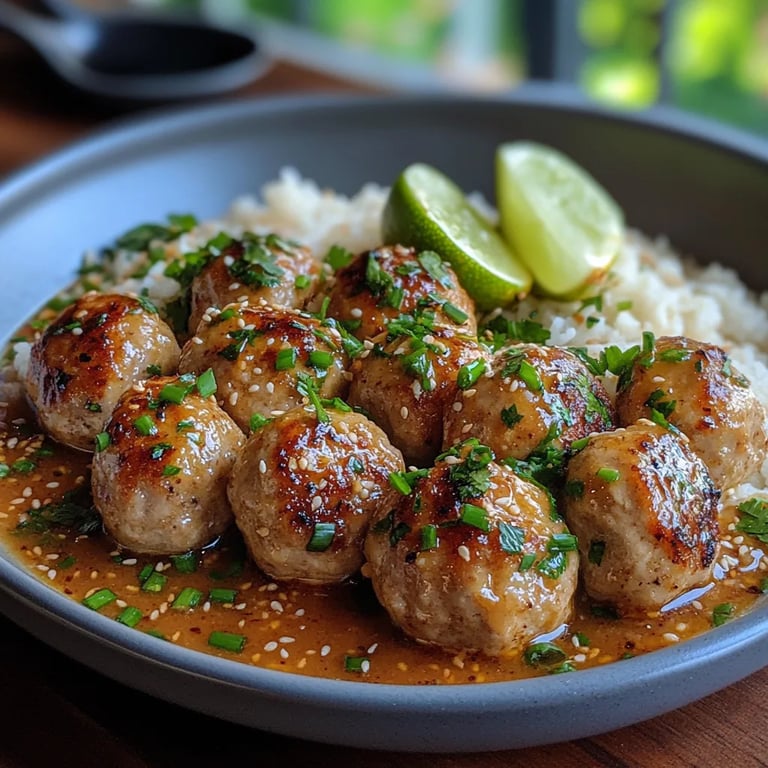 Thai Chicken Meatballs with Peanut Sauce: An Incredible Essential Recipe