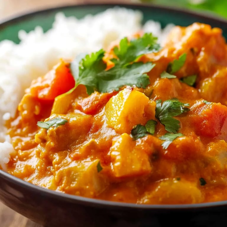 Kürbis Linsen Curry