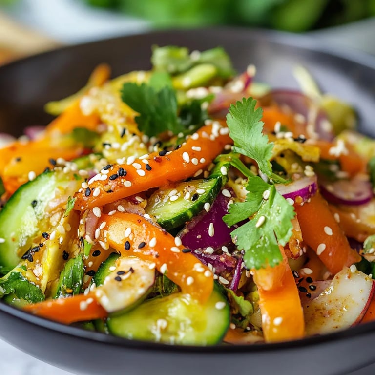 Asiatischer Salat mit Chinakohl und Sesam-Dressing