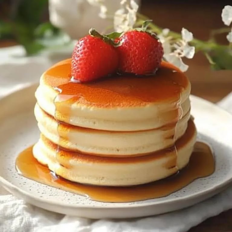 Fluffy Japanese Soufflé Pancakes