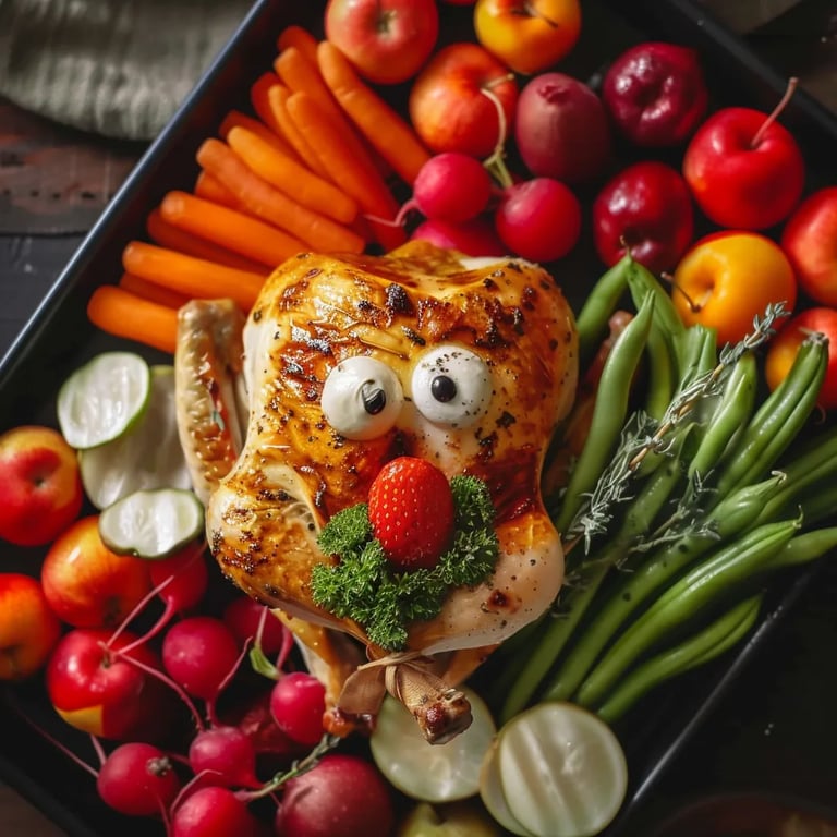 Adorable Turkey Veggie Tray