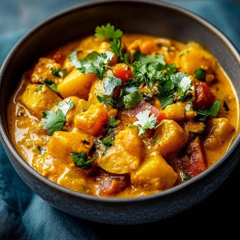 Süßkartoffel-Kichererbsen-Curry