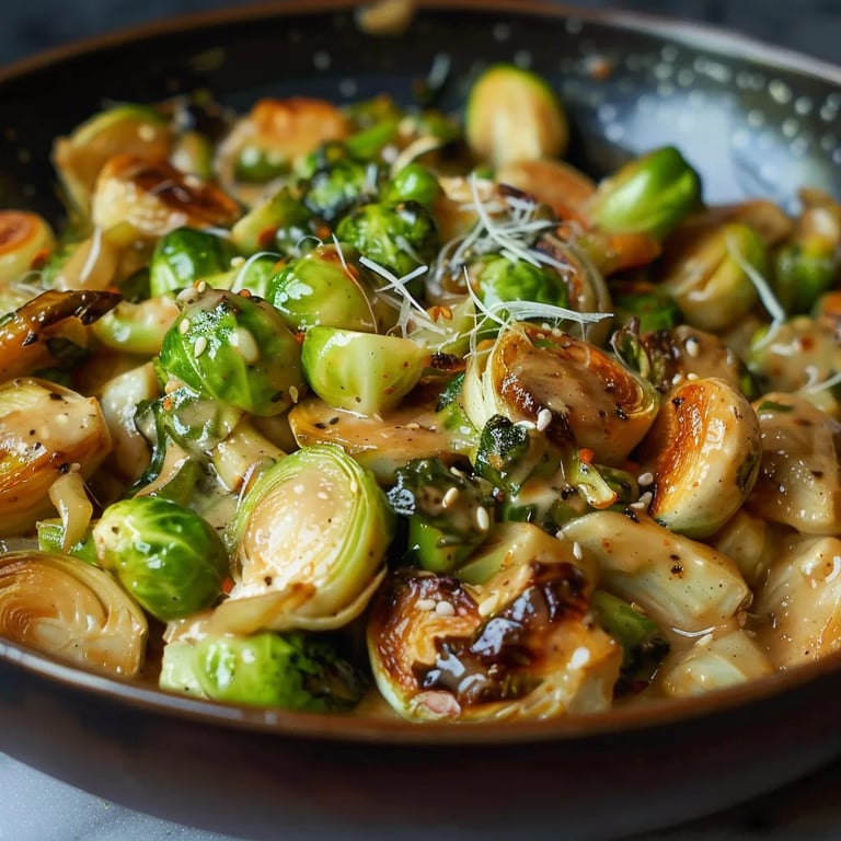 Cremige Rosenkohlpfanne