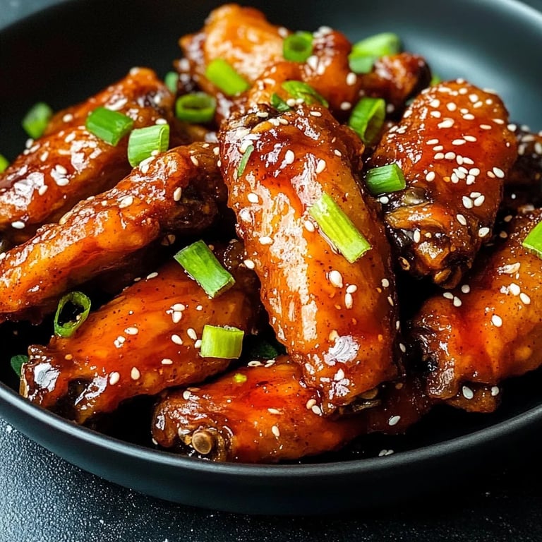 Sweet Honey Garlic Chicken Wings