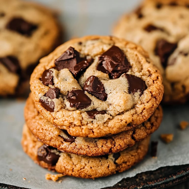 Weiche MANDEL ZIMT COOKIES mit dunkler Schokolade