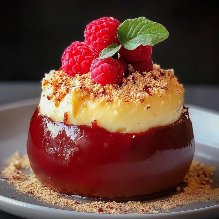 Warmer Kasekuchen Im Apfel