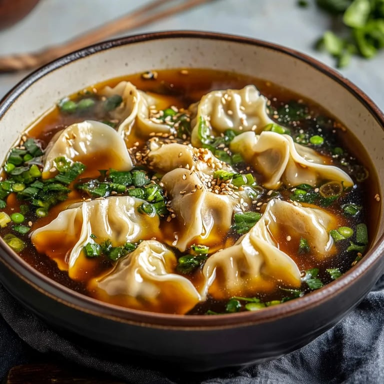 Easy Potsticker Soup Recipe