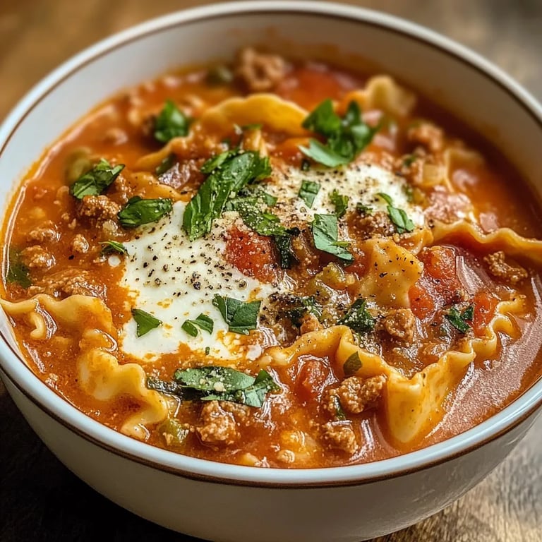 Easy Made Lasagna Soup Recipe By Lily Carter