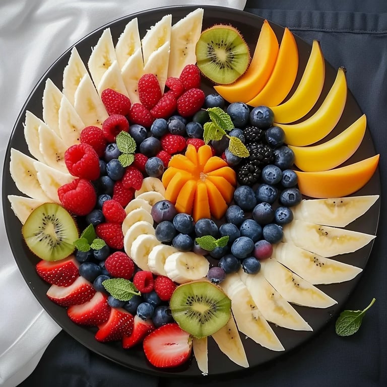 Fruit Flag and Eagle Platter