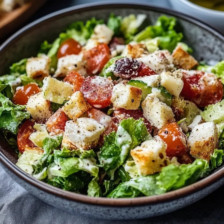 Knuspriger Caesar-Salat