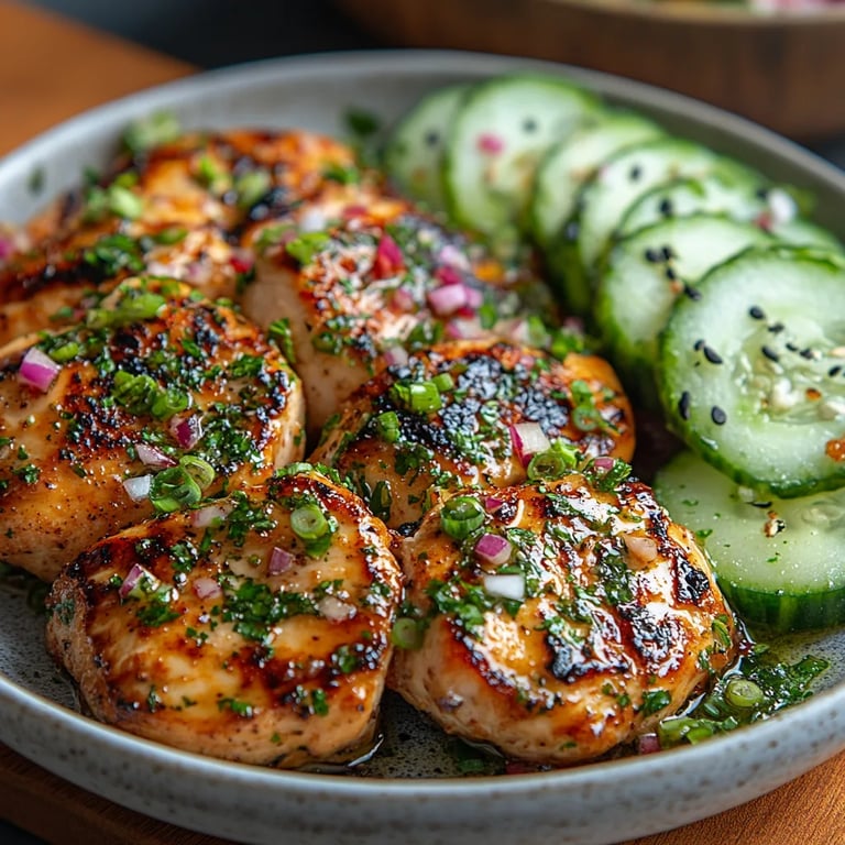 Pollo Picante con Ensalada Cremosa de Pepino: Una Increíble Receta Última