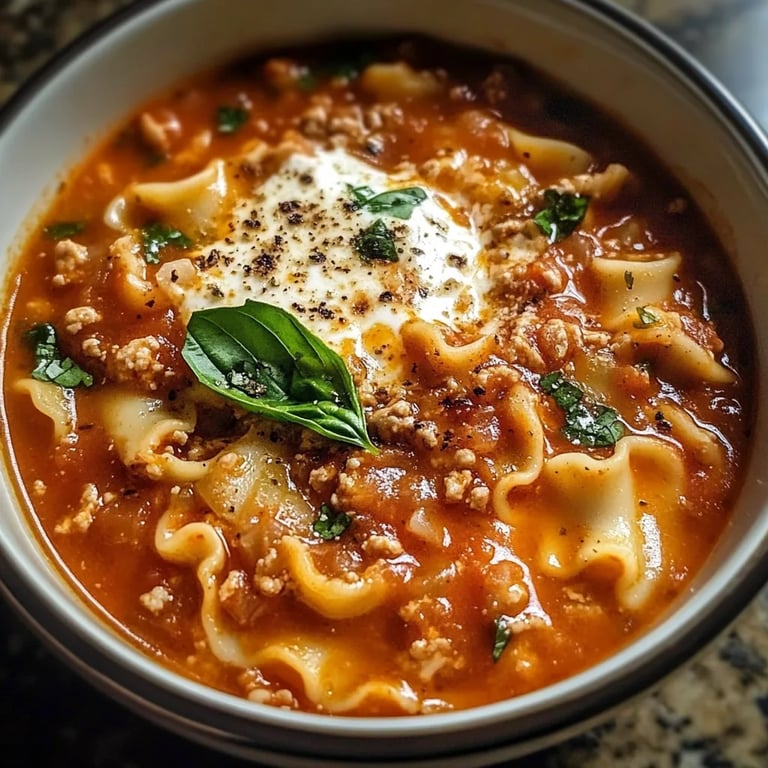Flavorful Lasagna Soup
