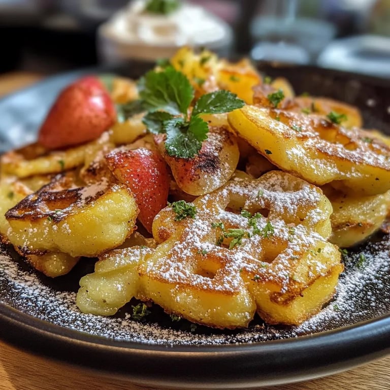 Schwedische Apfelwaffeln