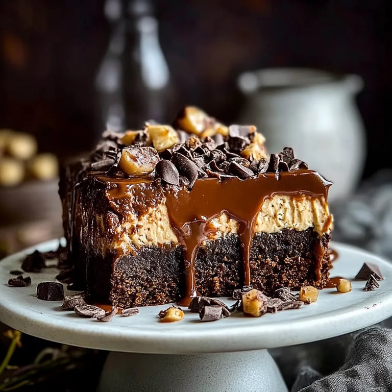 Karamell-Brownie-Käsekuchen