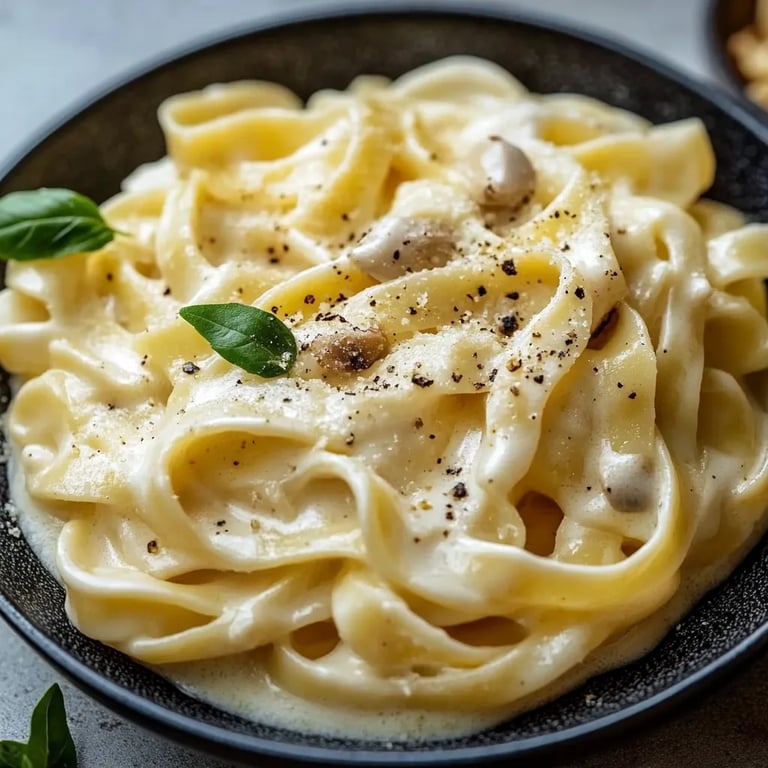 Cremige Nudeln in Käse-Sahne-Soße