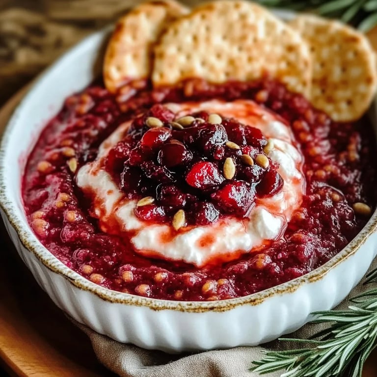Thanksgiving Cranberry Cream Cheese Dip