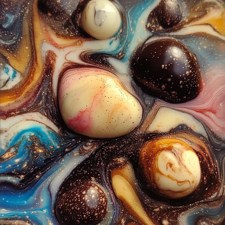 Marmorplätzchen, die im Mund schmelzen