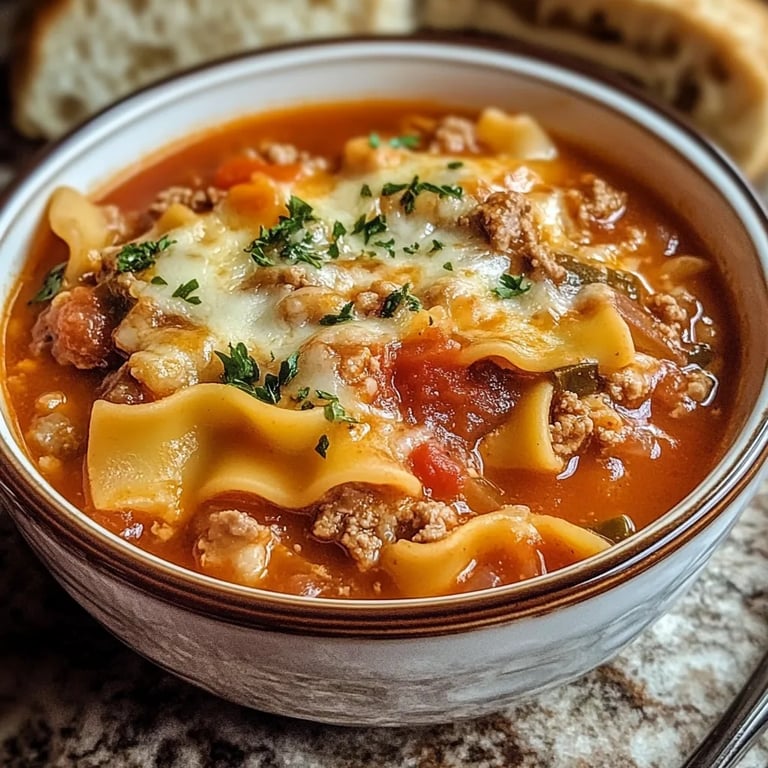 One Pot Lasagna Soup