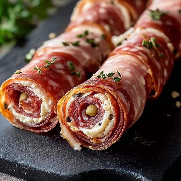 Cream Cheese Salami Roll Ups
