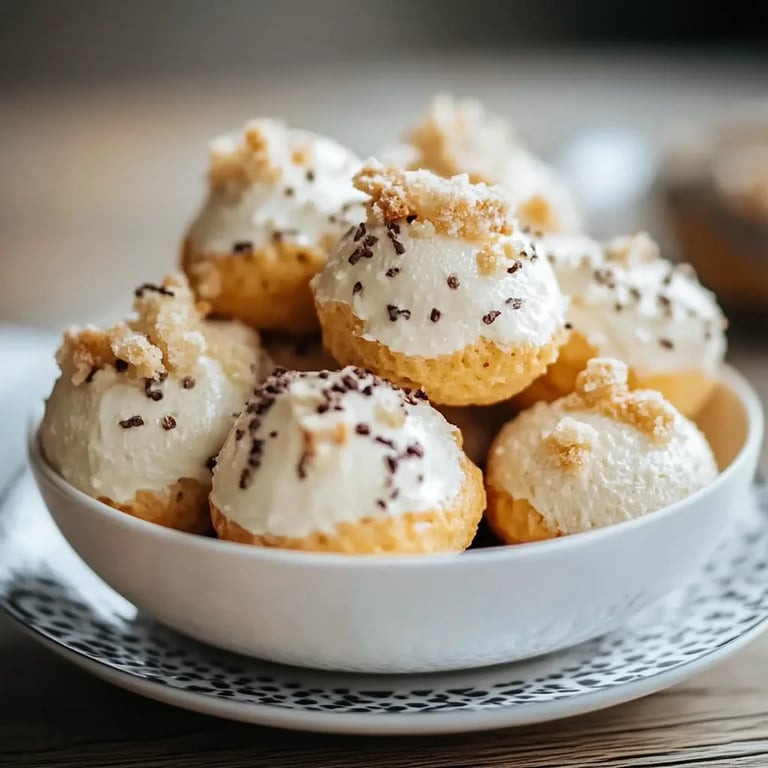 Kokosmakronen mit Kondensmilch