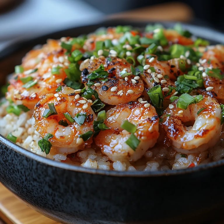 Riz Croustillant avec Salade de Crevettes Épicée : Une Recette Ultime Incroyable