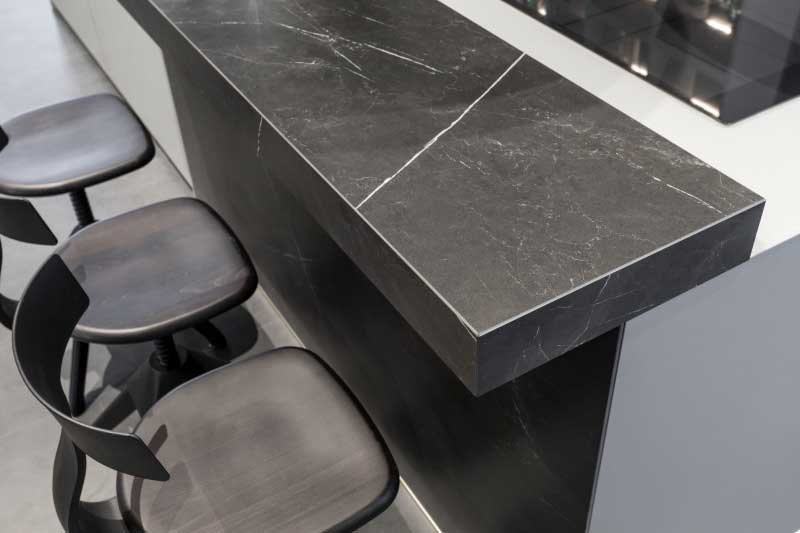 worktops ceramic marble nero effect