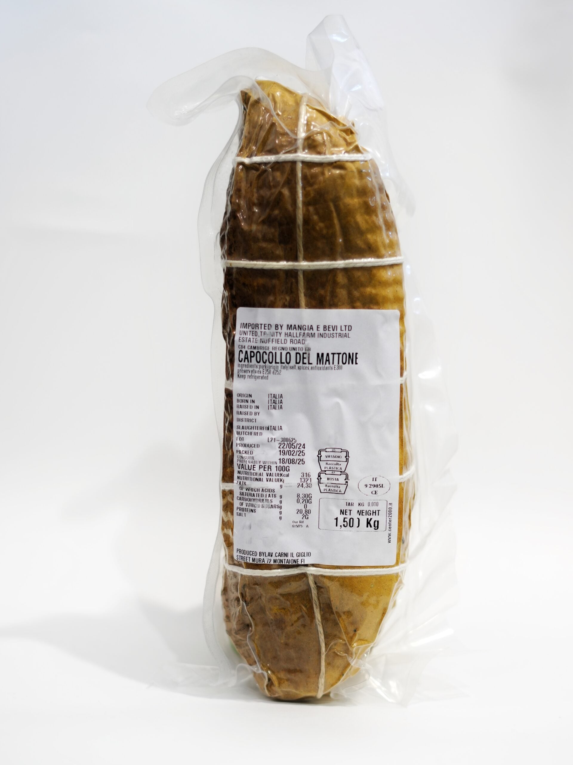 TUSCAN FINEST CAPOCOLLO APPROX 500GR IGP MATTONE DUE - Image 2