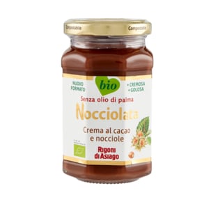RIGONI ORGANIC COCOA AND HAZELNUT SPREADABLE CREAM 250g