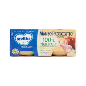 MELLIN HOMOGENIZED BEEF AND HAM MEAT 2x80g