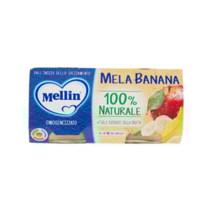 MELLIN HOMOGENIZED APPLE AND BANANA 2x100g