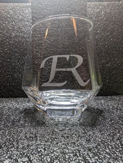 Diamond glass with custom design for couple - 2