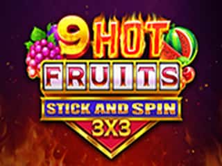 9 Hot Fruits Stick and Spin 3x3