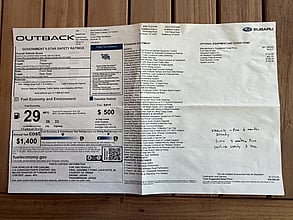 2020 Subaru Outback