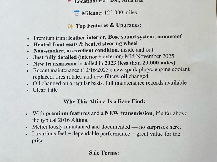 Nissan Altima 2016
