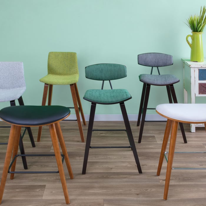 Mid century modern counter chairs sale