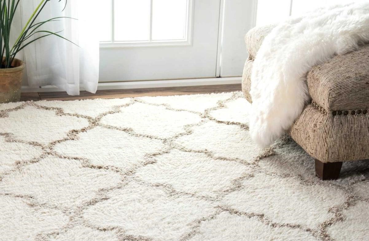 Blue Cream Off White Small Extra Large Soft Pattern Shaggy Floor Mat Rug  Cheap