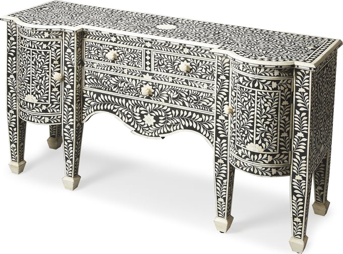 Victoria Black Bone Inlay Buffet Victoria Black Bone Inlay Buffet