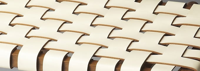 White Leather Luggage Rack - Thumbnail 2