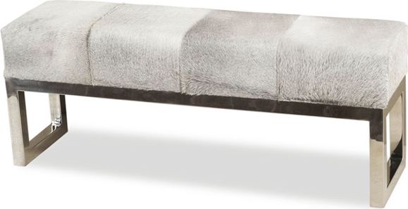Interlude Home Moro Hide Bench