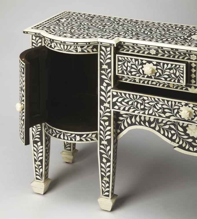 Victoria Black Bone Inlay Buffet Victoria Black Bone Inlay Buffet