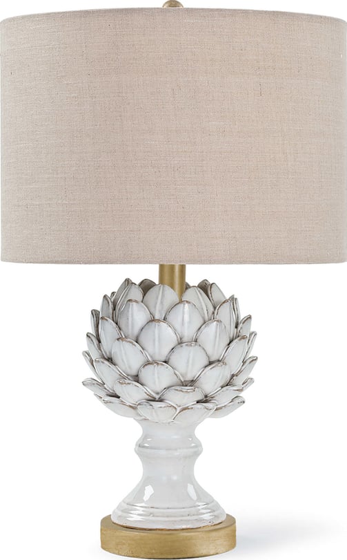 Leafy Artichoke Ceramic Table Lamp - Thumbnail 3