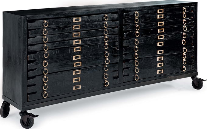 Printmakers Console 12 Drawers