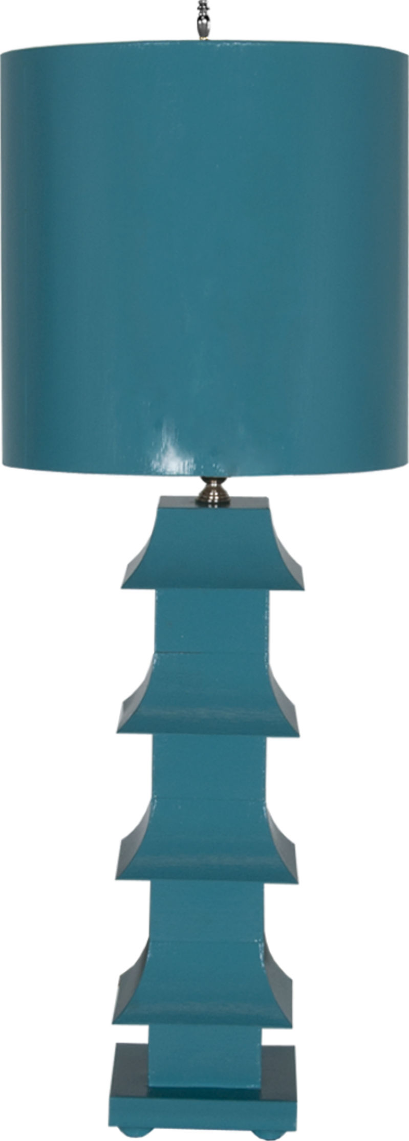 Tole Pagoda Lamp - Thumbnail 5